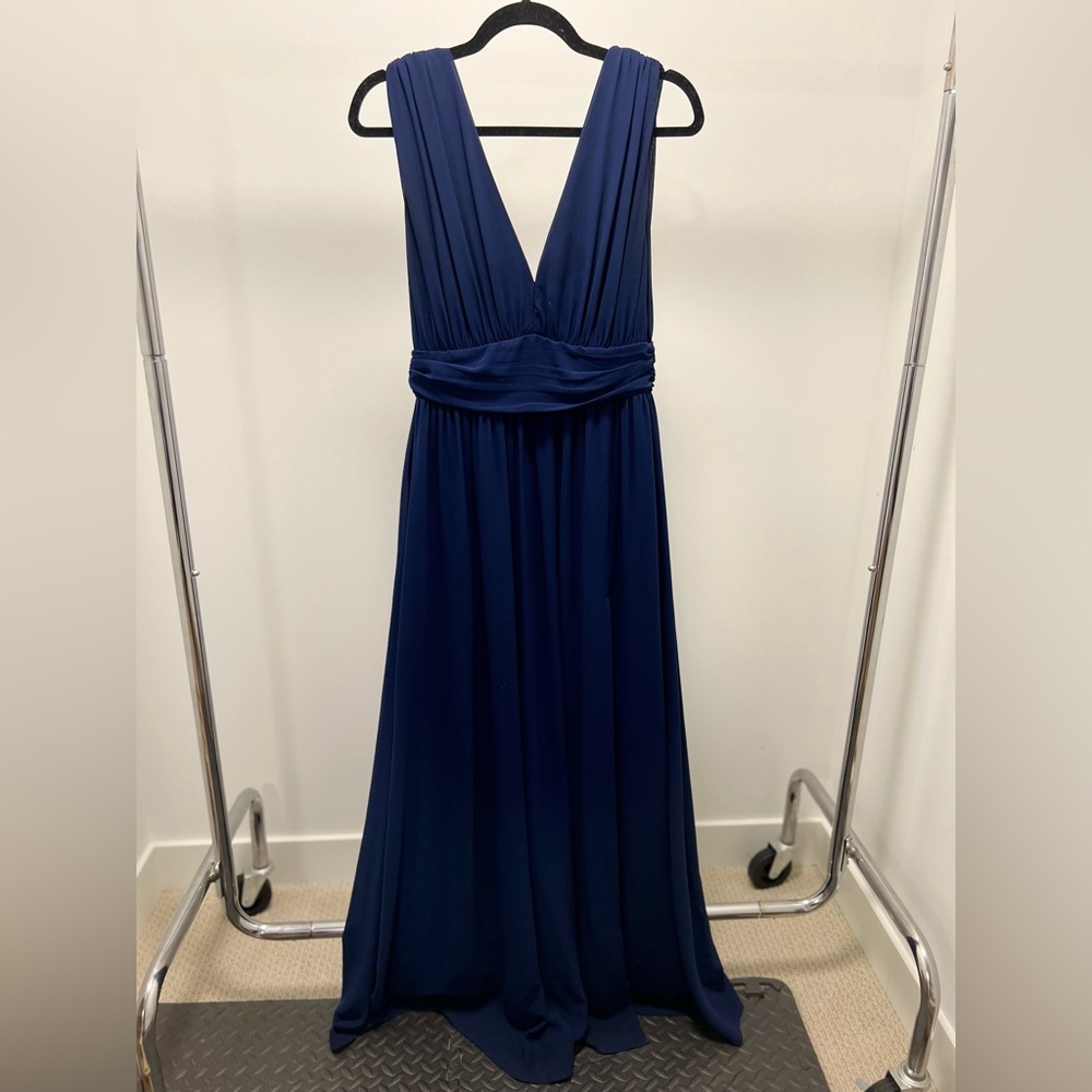 Heavenly Hues Navy Blue Maxi Dress, Size M